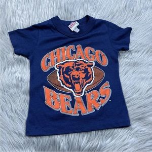 vintage Toddler Shirt Chicago Bears NFL Navy Orange